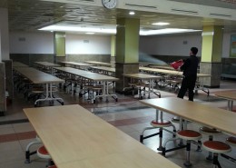 안화초등학교 .식당.소독