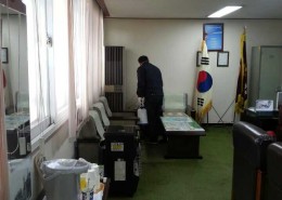 사무실 방역 시행중