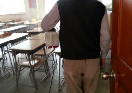 운암중학교 연무소독 1